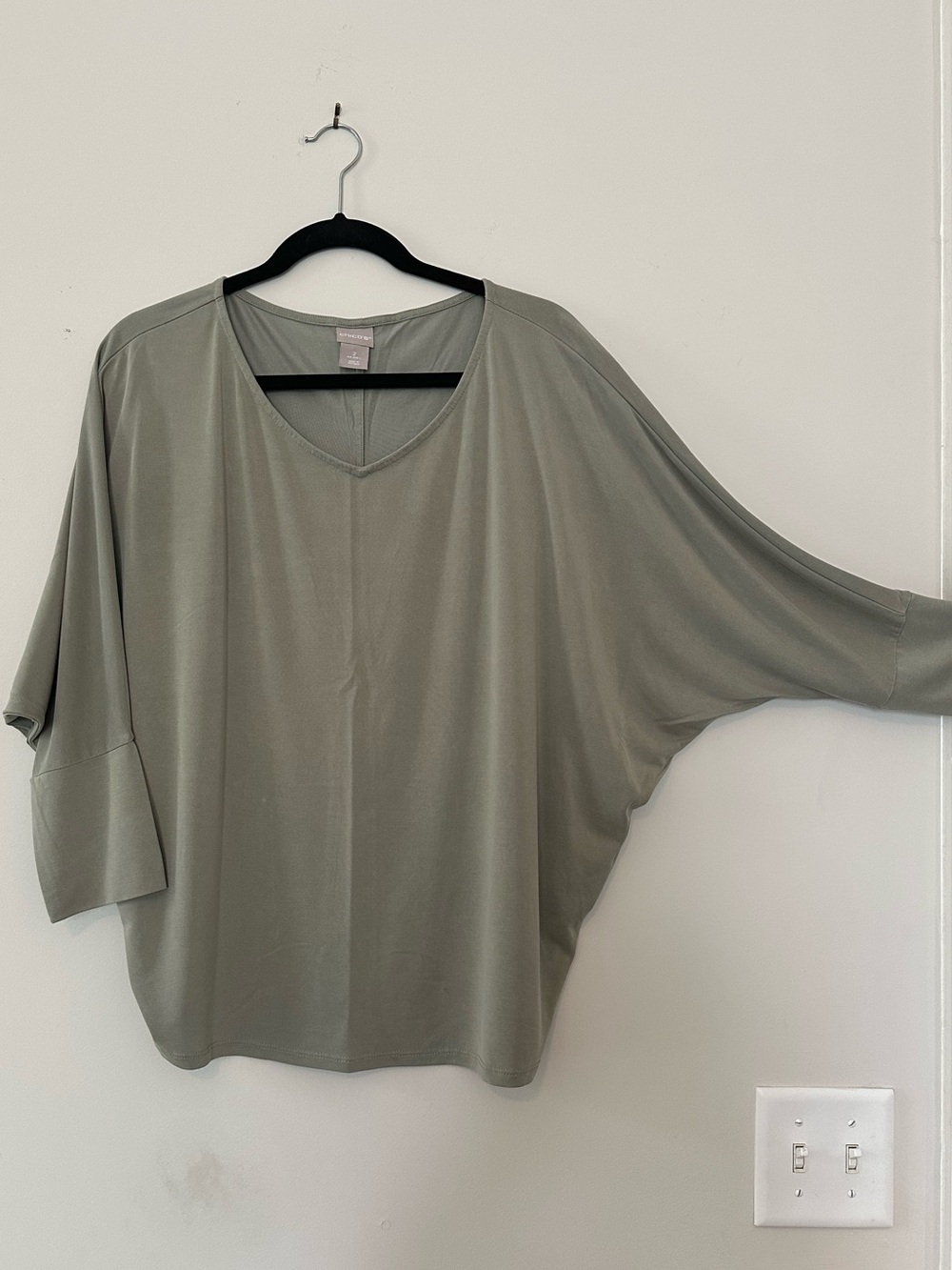 Chico's Olive Green Knit Shell Top